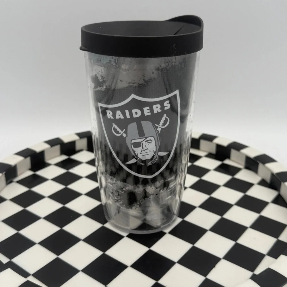 Tervis Tumbler‎ Travel Mug NFL Raiders 16oz Black Excellent Insulated Cup